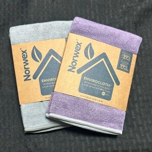 Norwex Lavender and Silver EnviroCloth Duo